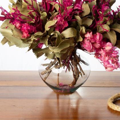 Imagem de Arranjo + Vaso de Flores Secas Bougainville Pink