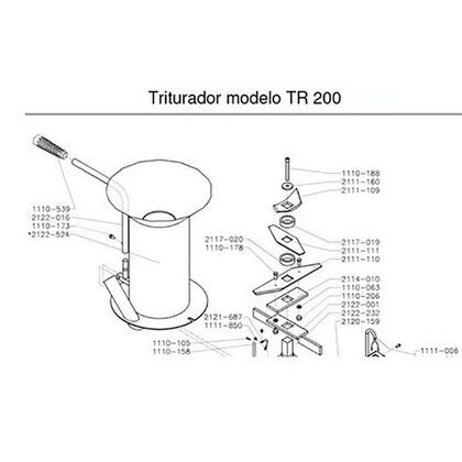 Imagem de Arrastador do Triturador de Resíduos TR-200 2122001 TRAPP