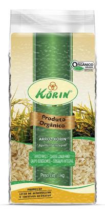 Imagem de Arroz Agulhinha Integral Korin Orgânico Pacote A Vácuo 1Kg