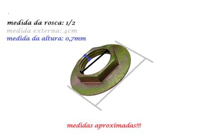 Imagem de Arruela Porca 1/2 Metal Para Torneiras E Afins - TEROMAQ HIRAULICA