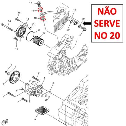 Imagem de Arruela Tubo de Óleo Fazer 250, Lander 250, Tenere 250