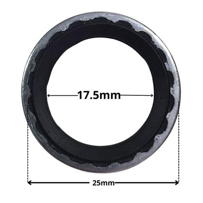 Imagem de Arruela Vedação Para Conexões 12mm Ar Condicionado 10 Peças