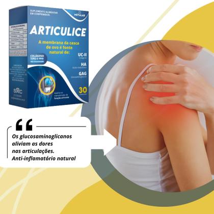 Imagem de Articulice kit 2 cx uc-ii + gag +colageno tipo ii 60 comprimidos