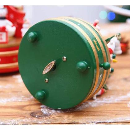 Imagem de Arvore Caixa de Musica Natal Natalino Caixinha Giratoria Decoraçao Enfeite Papai Noel Boneco de Neve Festa Fim de Ano Mesa Estante Casa Trabalho Confr