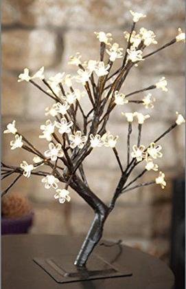 Imagem de Árvore de bonsai floral LED Hi-Line Gift Ltd, 55 cm, 96 LEDs