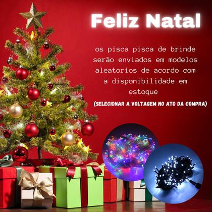 Árvore De Natal 200 Galhos 150cm Decoração Pisca Led - Rio de Ouro Imagem de Árvore De Natal 200 Galhos 150cm Decoração Pisca Led