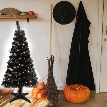 Imagem de Árvore de Natal artificial de Halloween Juegoal 4FT com 70 LED