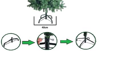 Imagem de Árvore De Natal C/ 800 Galhos Pinheiro Canadense Verde 210cm