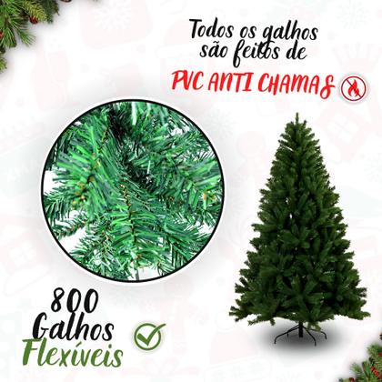 Imagem de Arvore De Natal Cheia Grande Luxuosa Pinheiro  1,8m