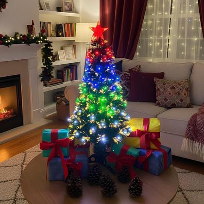 Imagem de Arvore de Natal com Led Embutido Decorada 90cm Verde
