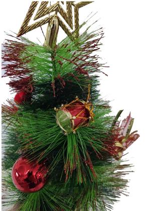 Imagem de Arvore De Natal de Mesa Luxo Verde Dourado 35 cm Premium