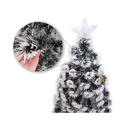Imagem de Árvore de Natal LED Fibra Ótica Cristal 120Cm Luzes Bivolt