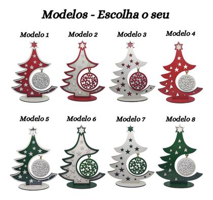 Imagem de Arvore De Natal Mdf Decoração Enfeite Com Pingente Natalino