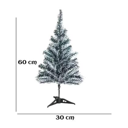 Imagem de Arvore De Natal Pequena Decorativa Nevada 60 Cm 50 Galhos - Zein