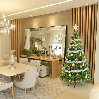 Imagem de Arvore de Natal Premium Cheia Pinheiro 180cm 950 Galhos