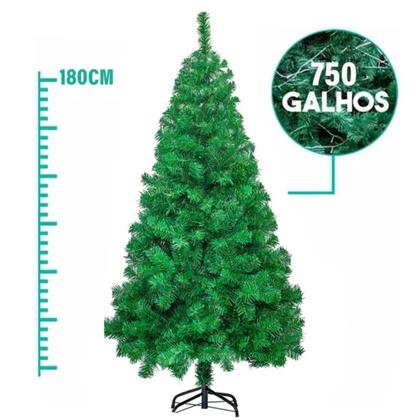 Imagem de Árvore De Natal Sodalita Verde ME 750 Galhos - 180 cm
