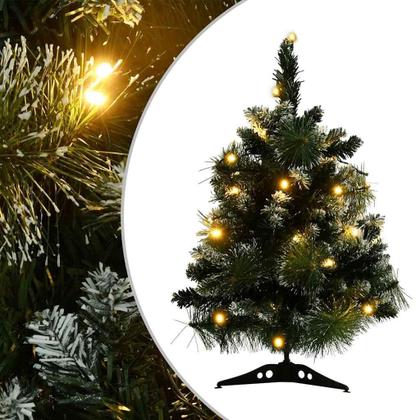 Imagem de Árvore de Natal vidaXL Artificial de 60 cm com suporte e luzes LED