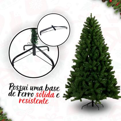 Imagem de Arvore Natal Pinheiro Luxo Grande 180cm Cheia Decoração