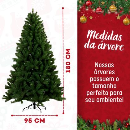 Imagem de Arvore Pinheiro De Natal Grande Cheia Muitos Galhos Luxo