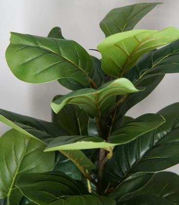 Imagem de Arvore Planta Artificial Ficus Lyrata Para Vaso Decorativo Toque Real Permanente