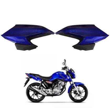 Imagem de Asa Aba Lateral Aleta Tanque Honda Cg Fan 160 Azul Caraiva 2022