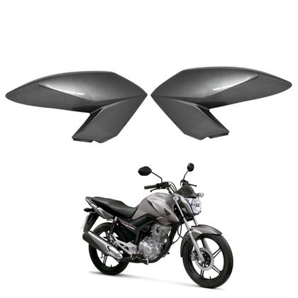 Asa Aba Lateral Aleta Tanque Honda Cg Fan 160 Cinza Tornado 2016 - Paramotos Imagem de Asa Aba Lateral Aleta Tanque Honda Cg Fan 160 Cinza Tornado 2016