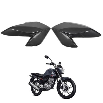 Asa Aba Lateral Aleta Tanque Honda Cg Fan 160 Cinza Una 2019 - Paramotos Imagem de Asa Aba Lateral Aleta Tanque Honda Cg Fan 160 Cinza Una 2019