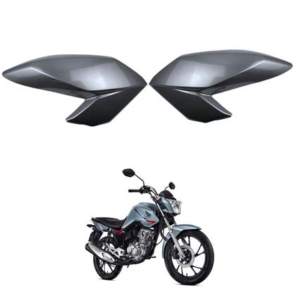 Asa Aba Lateral Aleta Tanque Honda Cg Fan 160 Prata Ibiuna 2020 2021 - Paramotos Imagem de Asa Aba Lateral Aleta Tanque Honda Cg Fan 160 Prata Ibiuna 2020 2021