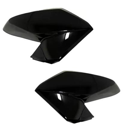 Imagem de Asa Aba Lateral Aleta Tanque Honda Cg Fan 160 Preto Brilho 2016 2017 2018 2019 2020 2021