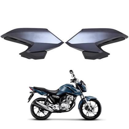 Imagem de Asa Aba Lateral Aleta Tanque Honda Cg Fan Start 160 Cinza Embare 2024