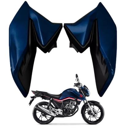 Asa Aba Lateral Aleta Tanque Honda Cg Titan 160 Azul Cruzeiro 2020 2021 - Paramotos Imagem de Asa Aba Lateral Aleta Tanque Honda Cg Titan 160 Azul Cruzeiro 2020 2021