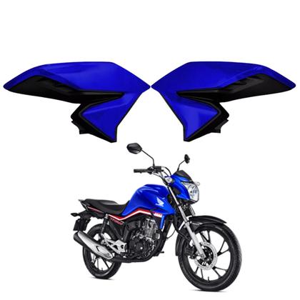 Imagem de Asa Aba Lateral Aleta Tanque Honda Cg Titan 160 Azul Twister 2018 2019 2020 2021