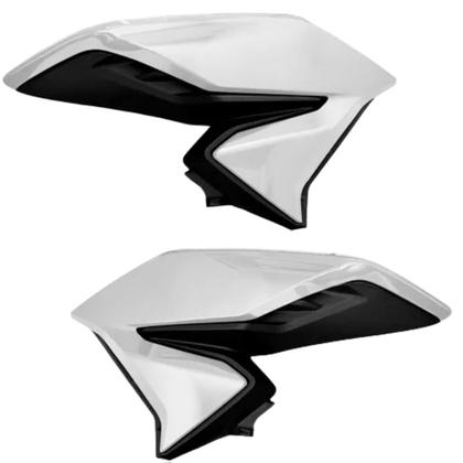 Asa Aba Lateral Aleta Tanque Honda Cg Titan 160 Branco Ross 2016 2017 - Paramotos Imagem de Asa Aba Lateral Aleta Tanque Honda Cg Titan 160 Branco Ross 2016 2017
