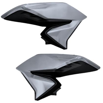 Asa Aba Lateral Aleta Tanque Honda Cg Titan 160 Prata Force Edição Especial 2019 - Paramotos Imagem de Asa Aba Lateral Aleta Tanque Honda Cg Titan 160 Prata Force Edição Especial 2019