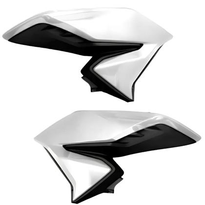 Asa Aba Lateral Aleta Tanque Honda Cg Titan 160 S Branco Andes 2020 - Paramotos Imagem de Asa Aba Lateral Aleta Tanque Honda Cg Titan 160 S Branco Andes 2020