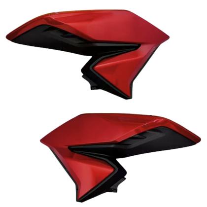 Imagem de Asa Aba Lateral Aleta Tanque Honda Cg Titan 160 Vermelho Guarau 2016 2017 2018 2019 2020 2021