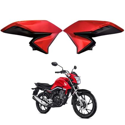 Asa Aba Lateral Tanque Aleta Honda Cg Titan 160 Vermelho Maceio 2016 2017 2018 2019 2020 2021 - Paramotos Imagem de Asa Aba Lateral Tanque Aleta Honda Cg Titan 160 Vermelho Maceio 2016 2017 2018 2019 2020 2021