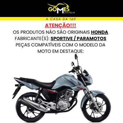 Imagem de Asa (aba) Tanque Cg Fan 160 2016 até 2021 + Farol Completo Paralama Dianteiro
