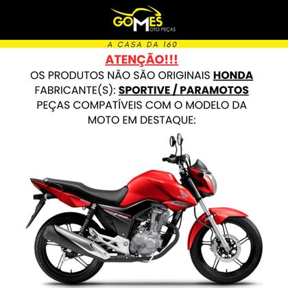Imagem de Asa (Aba) Tanque Cg Fan 160 2016 até 2021 + Tampa Lateral Rabeta Traseira 3 peças Paralama Dianteiro