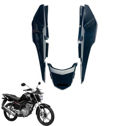 Imagem de Asa (aba) Tanque Cg Fan 160 2016 até 2021 + Tampa Lateral Rabeta Traseira 3 peças