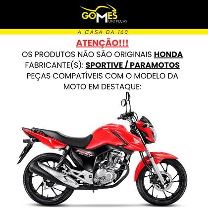 Imagem de Asa (Aba) Tanque Cg Fan 160 2022 / 2024 + Rabeta Traseira 3 peças