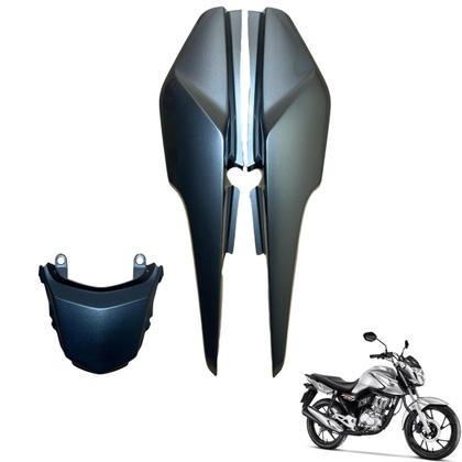 Imagem de Asa (Aba) Tanque Cg Fan 160 2022 / 2024 + Rabeta Traseira 3 peças