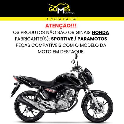 Imagem de Asa (Aba) Tanque Cg Fan 160 2022 / 2024 + Rabeta Traseira 3 peças