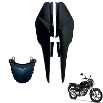 Imagem de Asa (Aba) Tanque Cg Fan 160 2022 / 2024 + Rabeta Traseira 3 peças