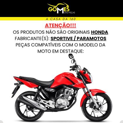 Imagem de Asa (aba) Tanque Cg Fan 160 2022 / 2024 + Tampa Lateral Farol Completo Paralama Dianteiro