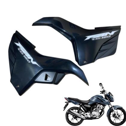 Imagem de Asa (aba) Tanque Cg Fan 160 2022 / 2024 + Tampa Lateral Farol Completo Paralama Dianteiro