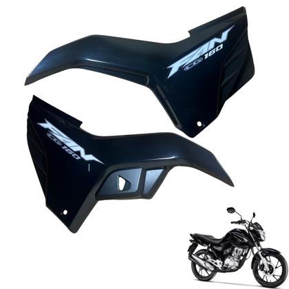 Imagem de Asa (aba) Tanque Cg Fan 160 2022 / 2024 + Tampa Lateral Farol Completo Paralama Dianteiro