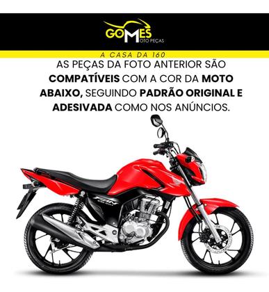 Asa (Aba) Tanque Cg Fan 160 2022 / 2024 + Tampa Lateral Farol Completo Rabeta Traseira - SPORTIVE / PARAMOTOS Imagem de Asa (Aba) Tanque Cg Fan 160 2022 / 2024 + Tampa Lateral Farol Completo Rabeta Traseira