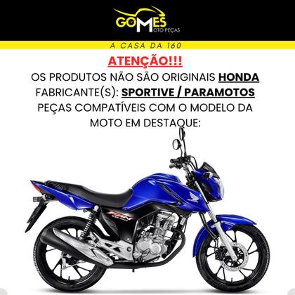 Imagem de Asa (Aba) Tanque Cg Fan 160 2022 / 2024 + Tampa Lateral Farol Completo Rabeta Traseira