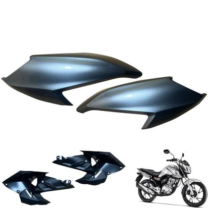 Imagem de Asa (Aba) Tanque Cg Fan 160 2022 / 2024 + Tampa Lateral Farol Completo Rabeta Traseira